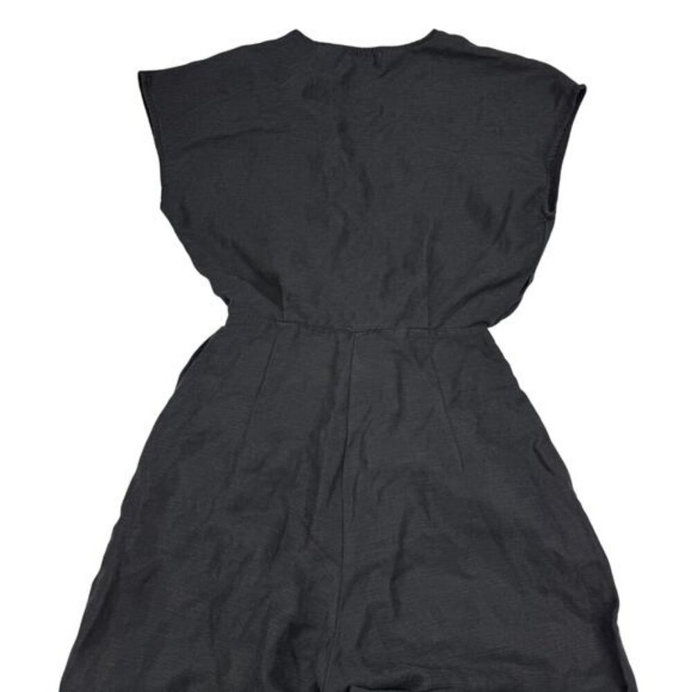 Aritzia Wilfred Brax Linen Jumpsuit Wide Leg Black - Picture 7 of 8